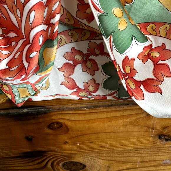 Funky Silk Midi Slip Skirt size Large - Picture 2 of 6